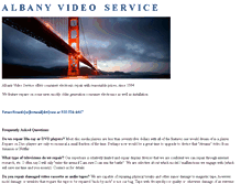 Tablet Screenshot of albanyvideoservice.com